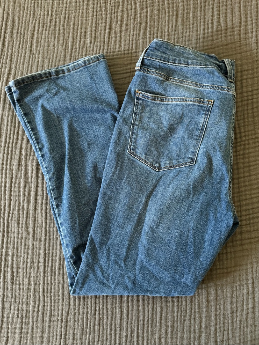 Women’s 14 Classic Light Blue Denim Jeans St John’s Bay Bootcut Leg